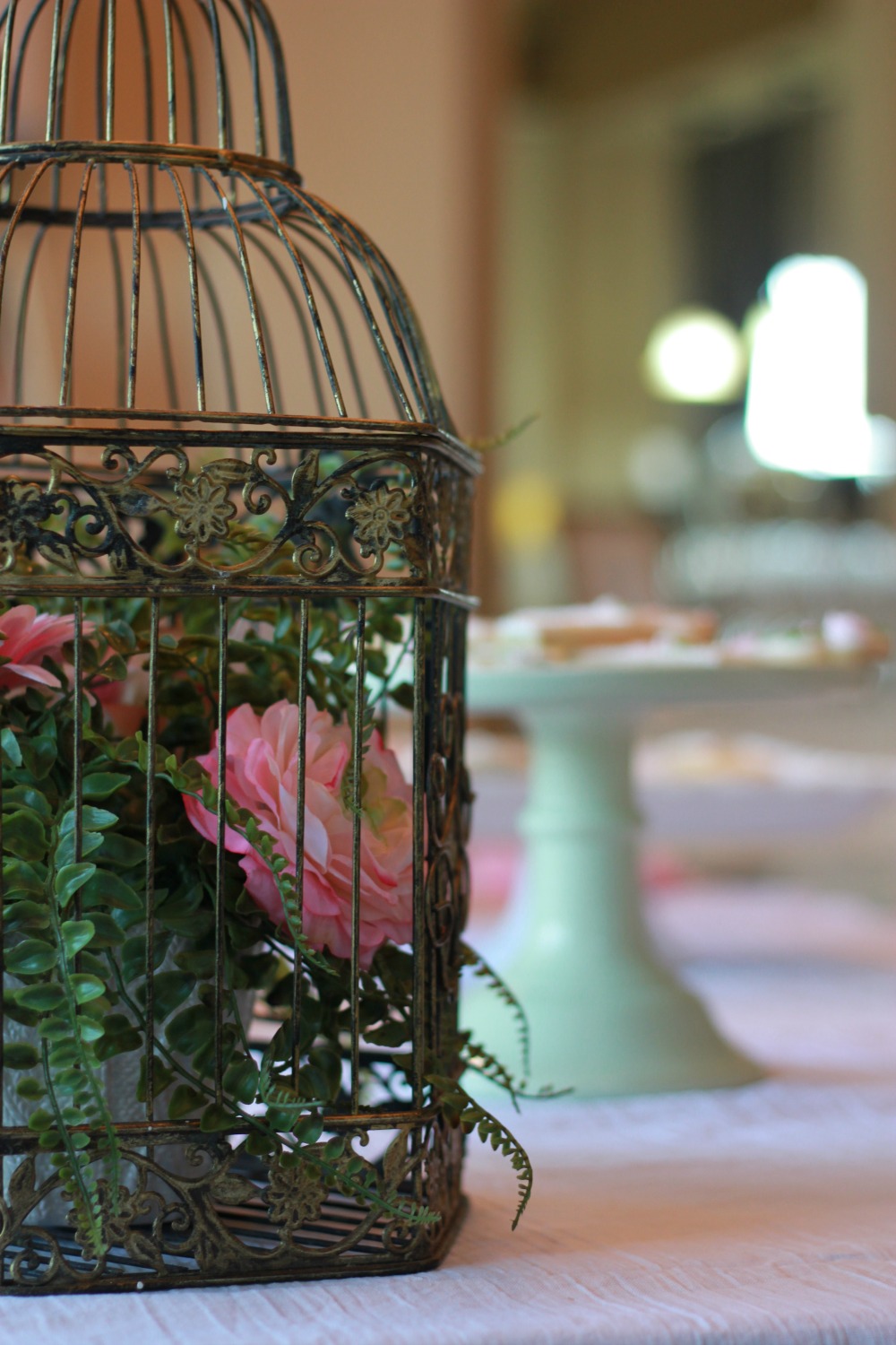 bridal shower bird cage