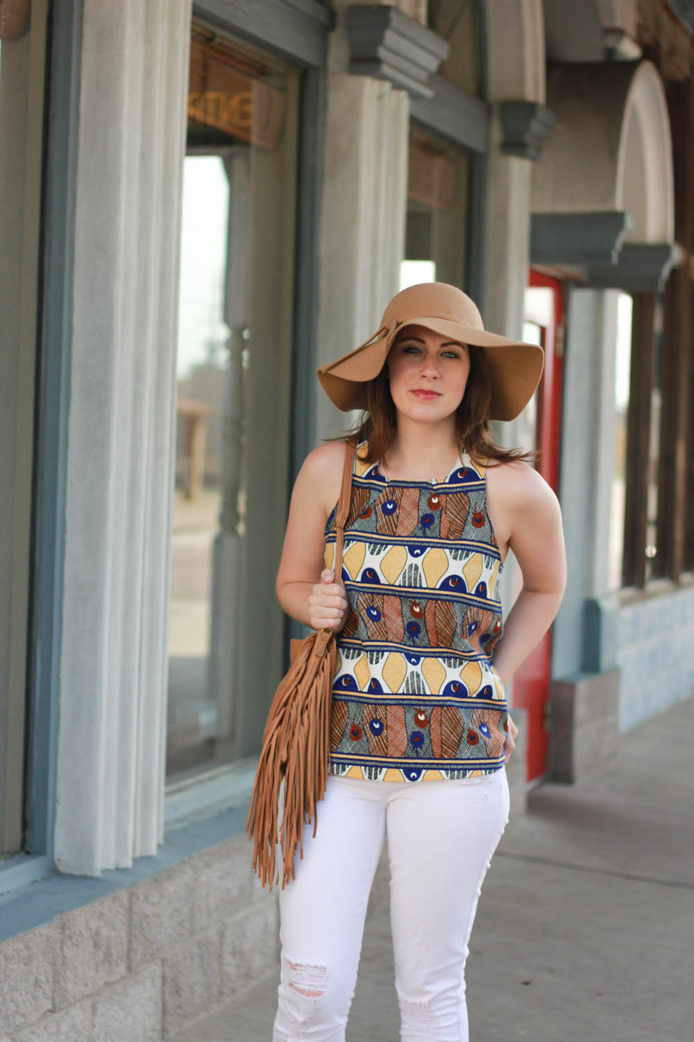 a splash of sass feather top | BNB styling
