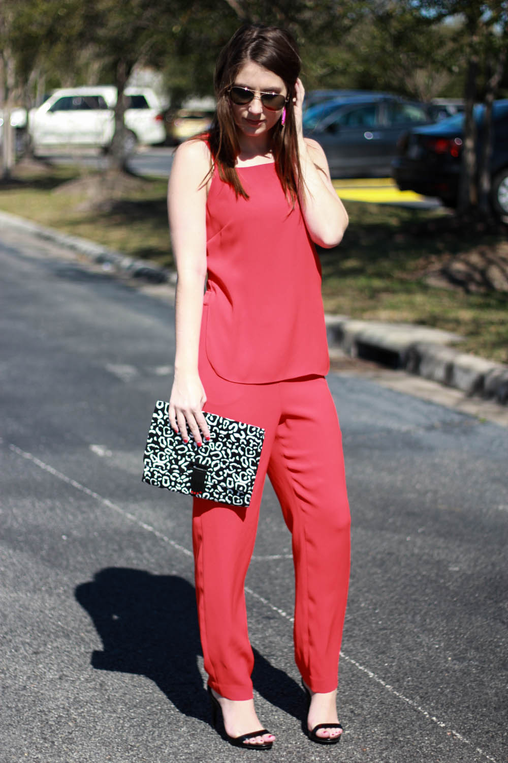 red jumpsuit | BNB styling