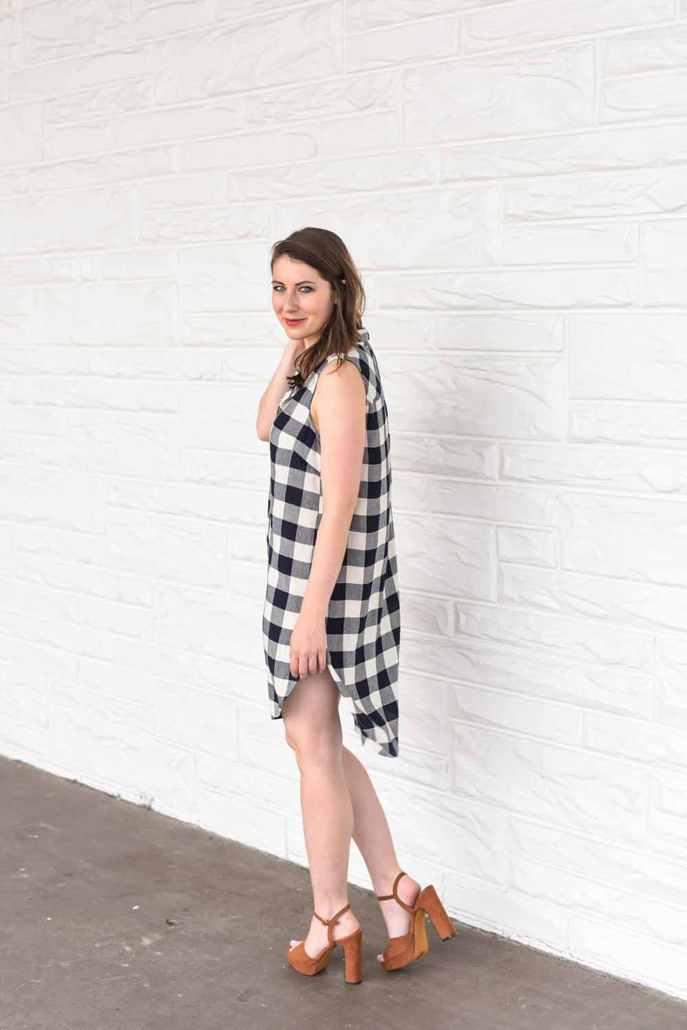 checkered dress | BNB styling