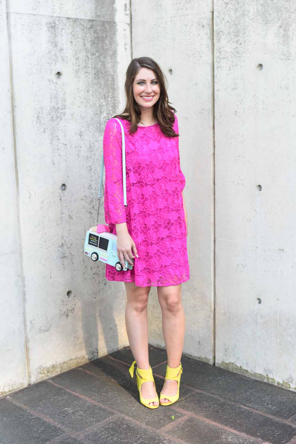 pink lace dress | BNB styling