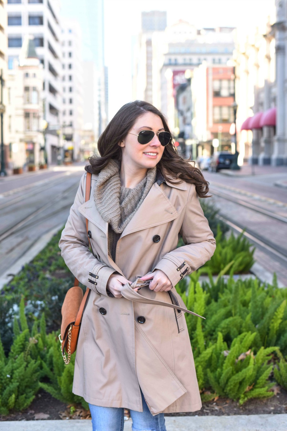 downtown trench look