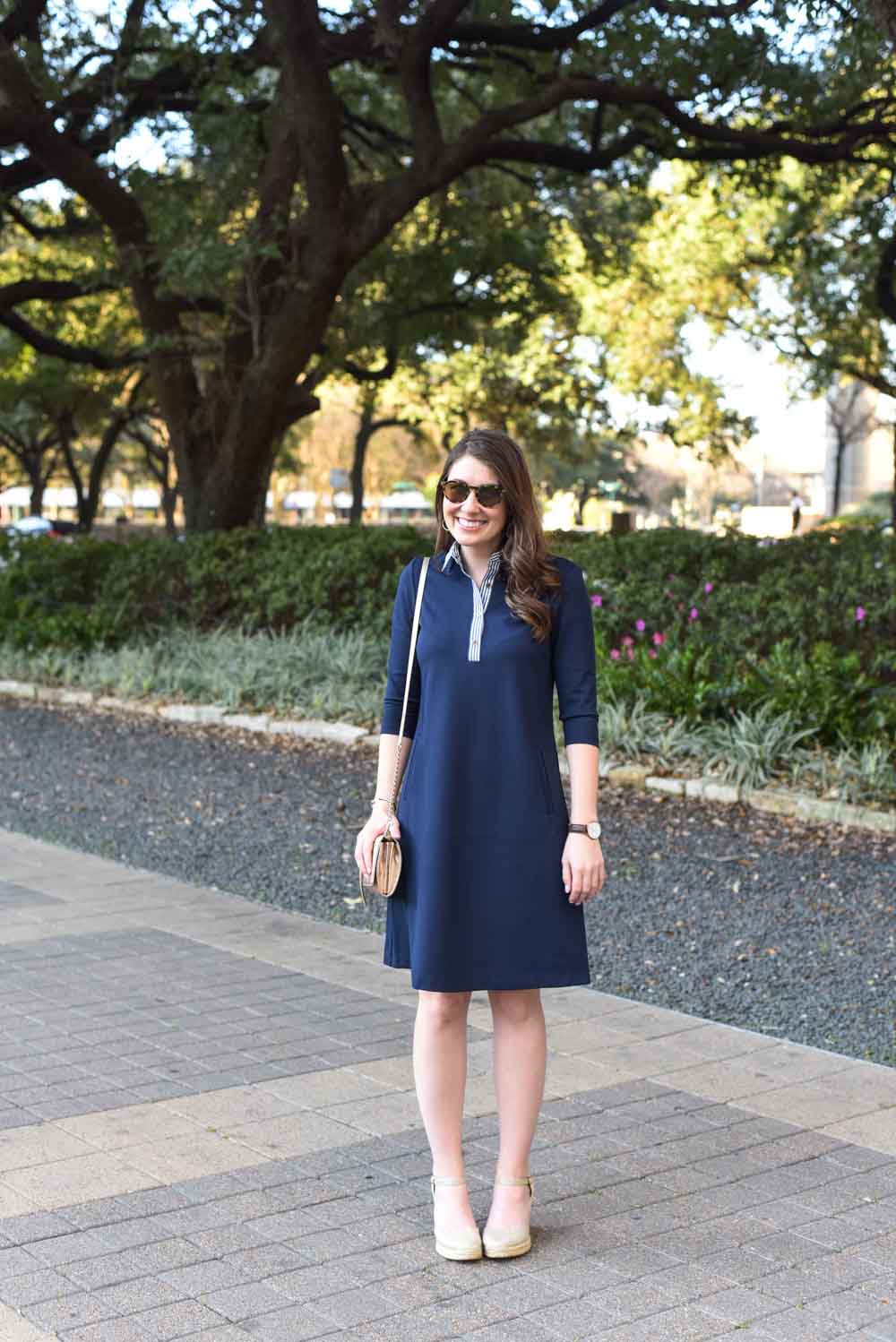 preppy navy outfit