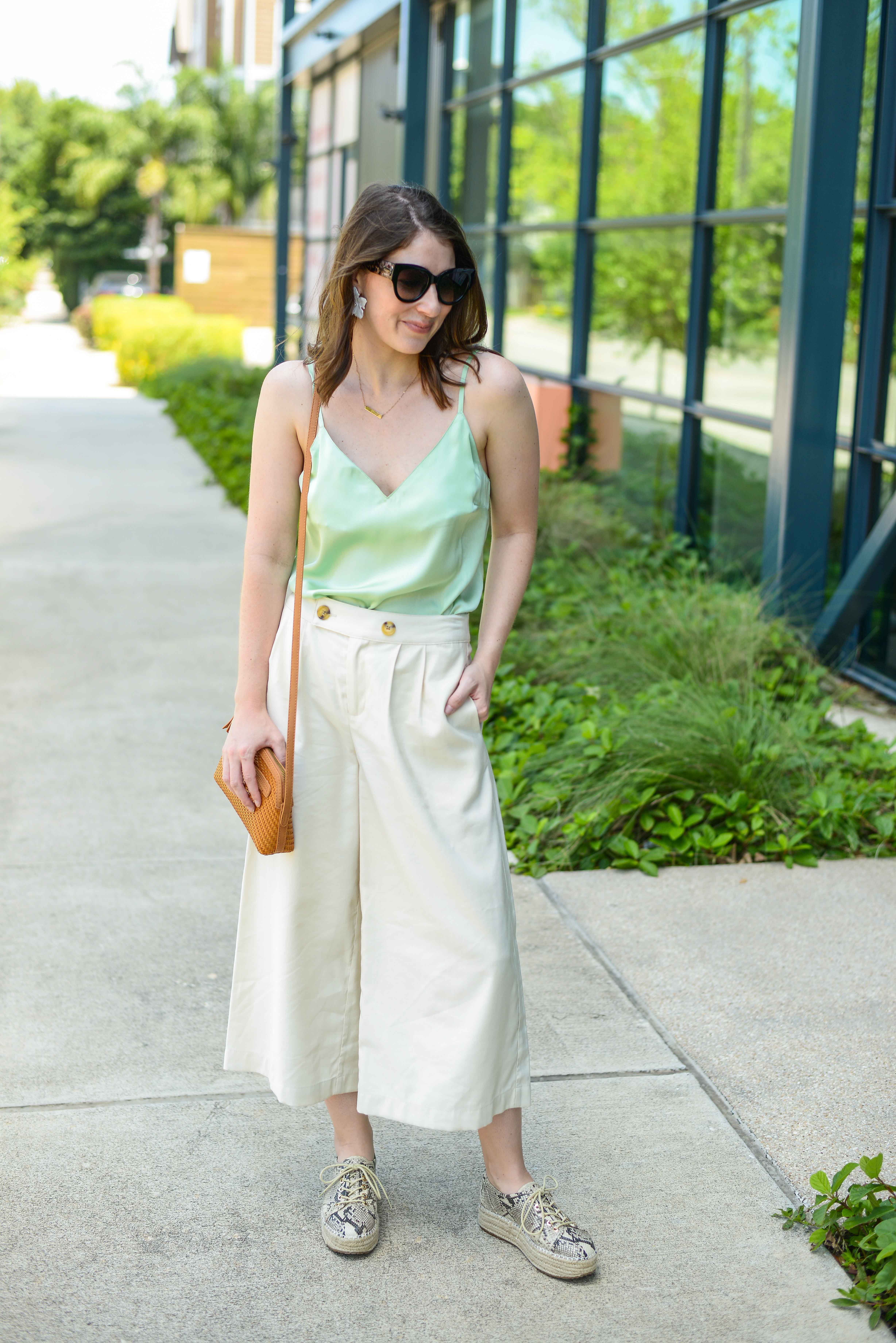 perfect Summer wide leg pant look