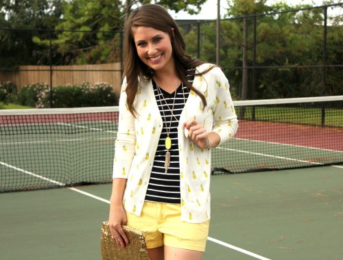 preppy look for spring to watch a tennis match | BNB styling