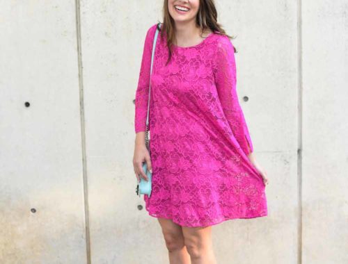 pink lace dress | BNB styling
