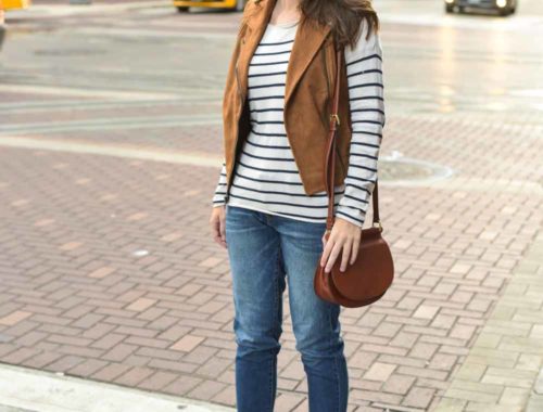 striped city look